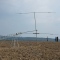Fritzel FB-33 HF triband yagi is about to be tilted up in its final position. At the background PDØM, PA2P, Mark and Toine - PA2P ©
