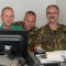 PA3EFR (Erwin) at the right with his brother PD9HIX (Sander) and PE2PVD (Patrick) at the right taking the opportunity to make some QSO's at operating position #1. They spoke with a GW4 operator who had been dropped at Groesbeek 70 years ago - PA3DYA ©