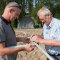 Replacing the 3 elt. yagi for a new 4 elt. triband yagi. Hendrik (our mechanical engineer) at the right and NL-13649 (Joop) at work - PA3DYA ©